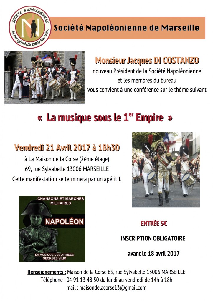 Affiche musique 1er empire